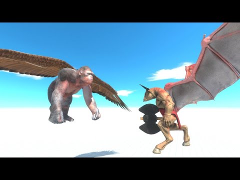 TOURNAMENT WITH WINGS   PRIMATES VS FANTASY   -  ANIMAL REVOLT BATTLE SIMULATOR