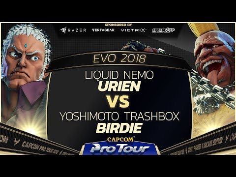 Liquid Nemo (Urien) vs Yoshimoto Trashbox (Birdie) - EVO 2018 - Day 2 Pools - SFV - CPT 2018