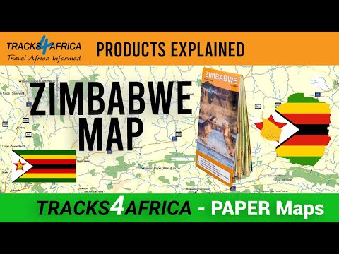 Tracks4Africa Paper Map Series | Zimbabwe