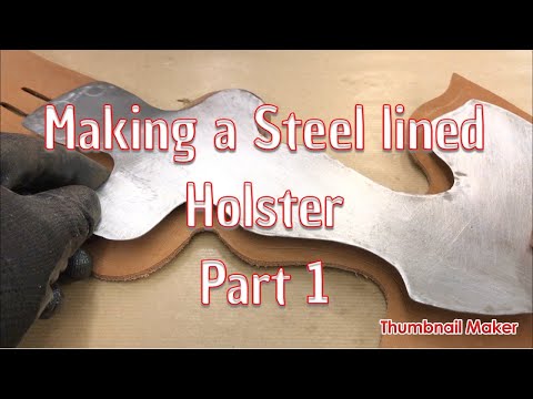 Making the Eastwood steel lined Walk n Draw Rig Pt 1, PDF pattern at www.londonjacksleather.com