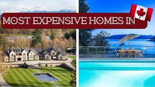 Top 5 MOST EXPENSIVE homes I CANADA special I Crazy Zillow Highlights