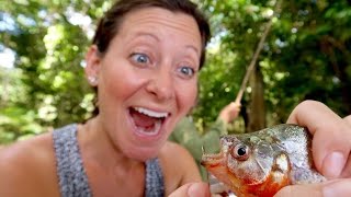 PIRANHA FISHING IN THE AMAZON RIVER! - YouTube