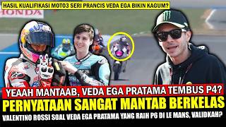 Download lagu 🔴AWESOME VEDA P4 IN Q2 FRANCE‼️ VALENTINO ROSSI EVEN Acknowledges Veda Ega's Moto3 Le Mans Result... mp3