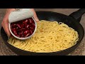 Bohnen und Spaghetti mischen! Diesen Trick habe ich in einem schicken Restaurant gelernt!
