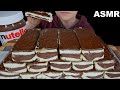 ASMR Nutella Ice Cream Sandwiches Dessert Mukbang Eating Sounds