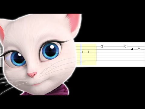 THE CREEPY TALKING ANGELA SONG! (Easy Guitar Tabs Tutorial)