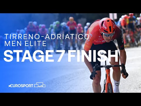 Finish to the FASTEST EVER stage 🔥 | Stage 7 Finish Tirreno-Adriatico 2024 | Eurosport Cycling