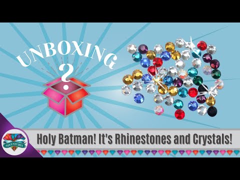 Unboxing: Holy Batman! It's Rhinestones and Crystals - Crystal Canvas Art 💎 diamond painting 💎
