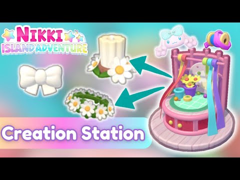 CREATION STATION GUIDE 🎀 🕯️ 🌸 Hello Kitty Island Adventure