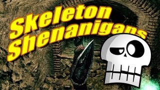 Dark Souls glitch - Skeleton Shenanigans in the Catacombs