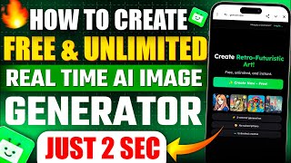 Create an Unlimited & Free Real Time AI Image Generator Tool Online | Free AI image generator