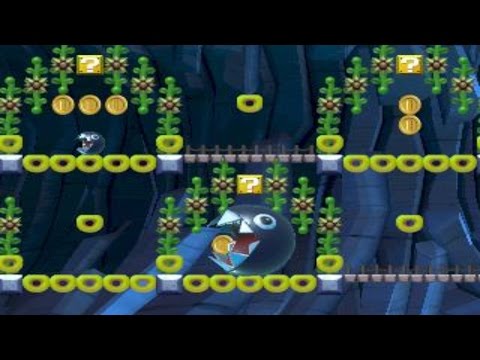 イバラムシブロックのある暗い森　《Bramball block》 by ビョルン - SUPER MARIO MAKER - No Commentary