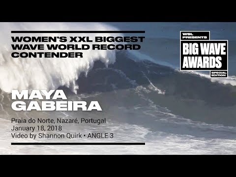 Maya Gaberia at Nazaré 3 - World Record Contender - WSL Big Wave Awards