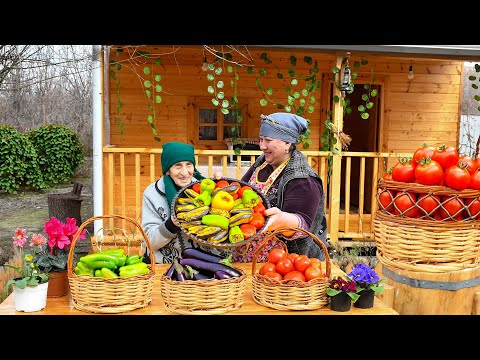 Taste of Azerbaijani Tradition! Three Sisters Stuffed | Village Life Azerbaijan