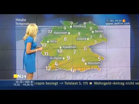 Miriam Pede N24 Wetter 13.10.2009