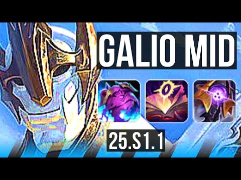 GALIO vs EKKO (MID) | 7/0/3, Godlike | NA Master | 25.S1.1