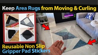 How to Keep Rugs In Place! Best Rug Grippers Pad Stickers - Easy Non-Slip Solution!