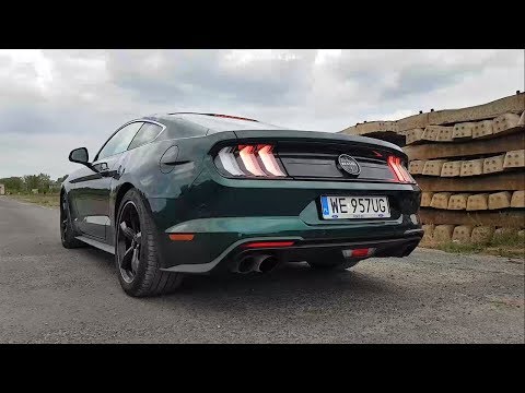 Ford Mustang Bullitt 5.0 V8 460 sound, exhaust sound, start up sound, revs, interio sound
