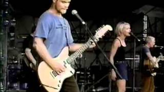 The Cardigans at the Phoenix Festival (1996) - Part 1 of 4 - Daddy&#39;s Car and interview
