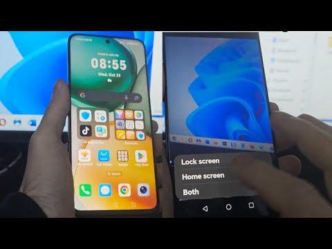 How to change wallpaper in honor X7C