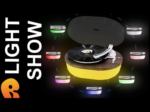 The LED light show turntable! Record-ology!