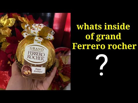 What's inside a giant ferrero rocher? #FERREROROCHER/ chocolates /unboxing