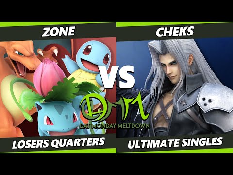 DAT Monday Meltdown 218 Losers Quarters - Zone (Pokemon Trainer) Vs. Cheks (Sephiroth) SSBU Ultimate