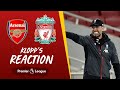 Klopp's Reaction: Jürgen reacts to Gunners defeat | Arsenal vs Liverpool