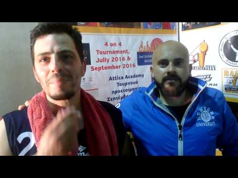 Δηλώσεις Κουκουδάκη-Τσιμαχίδη  μετά το ματς με τους San Abasketonio