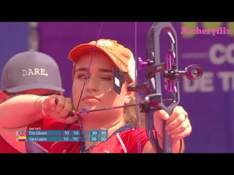 Ella Gibson v Sara Lopez compound women Semifinal 1 _ Medellin 2022 World Cup S4