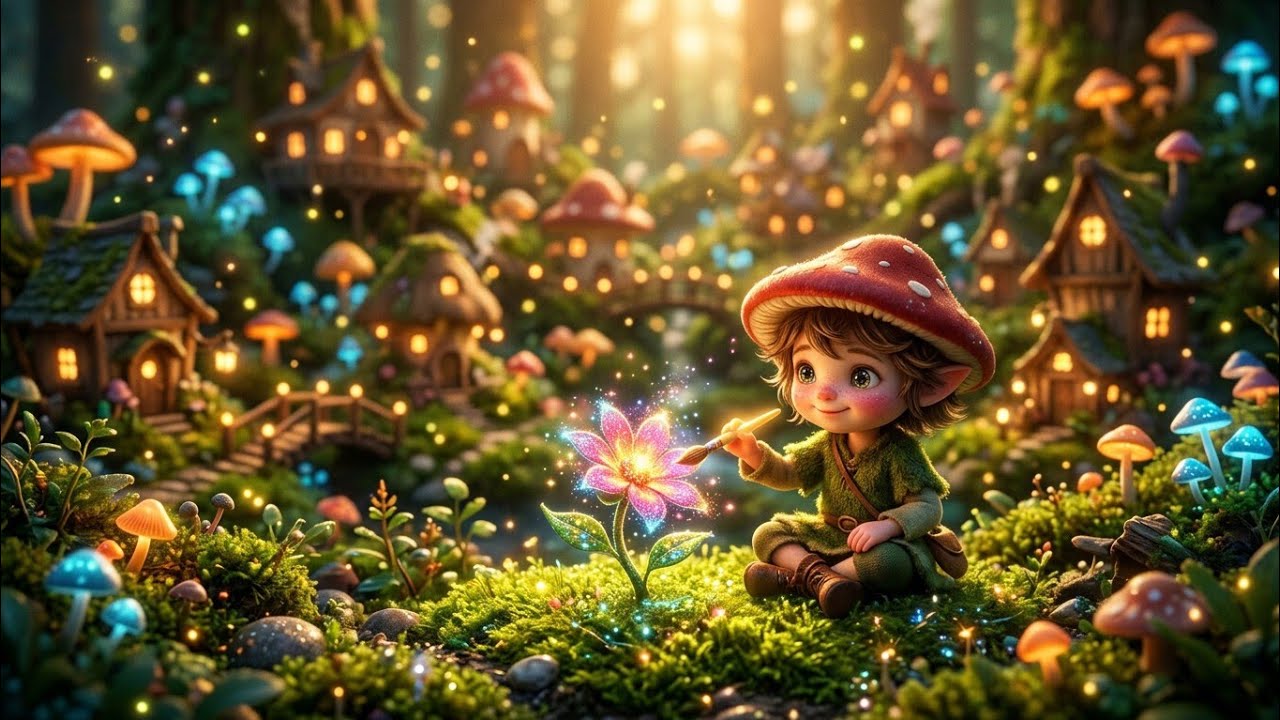 :A Cozy Day in the Tiny Forest Whispers Village 🌿 Relaxing Celtic Music & Magical Fantasy Ambience