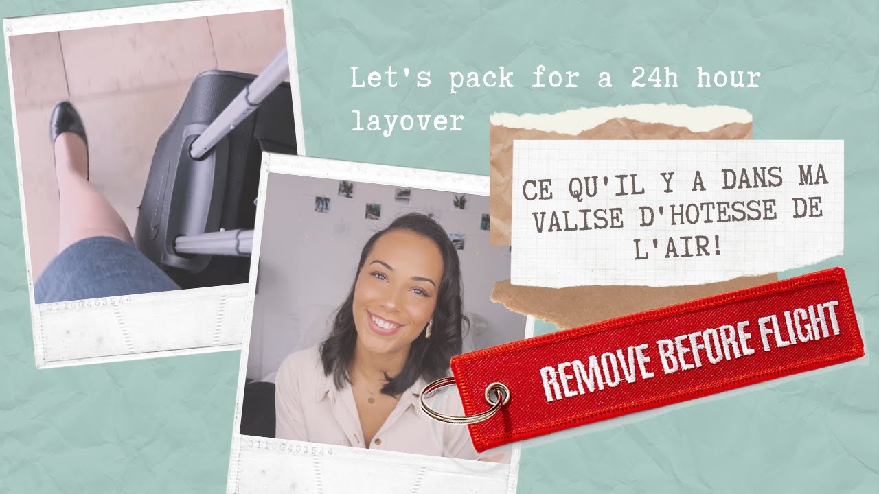 Ce qu'il y a dans mon bagage cabine d'hôtesse de l'air 🧳👩🏽‍✈️