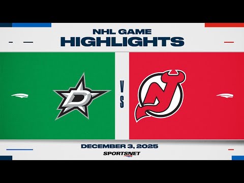 NHL Highlights | Stars vs. Devils - December 3, 2025