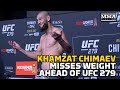 Khamzat Chimaev Has HUGE Miss at UFC 279 Weigh-Ins - MMA Fighting