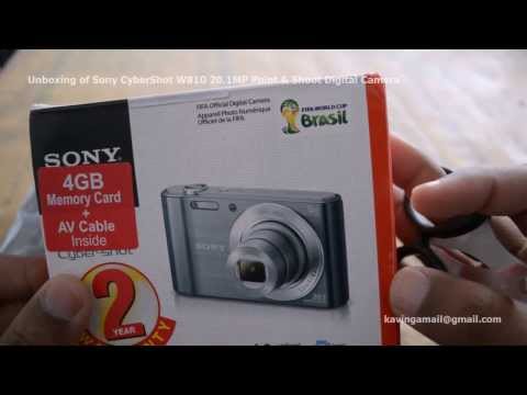 Unboxing of Sony CyberShot W810 20.1MP Point & Shoot Digital Camera
