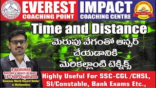 TIME AND DISTANCE CLASS FOR SSC- CGL & ALL COMPETITIVE EXAMS | RAJ KUMAR SIR |EVEREST COACHING POINT