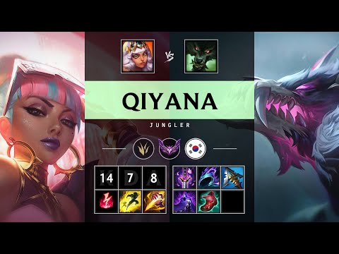 Qiyana Jungle vs Warwick: Unstoppable - KR Master Patch 14.22
