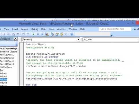 Manipulate Strings in Excel VBA - Remove Numericals, Delete/Add Blank Spaces, Capitalize letters