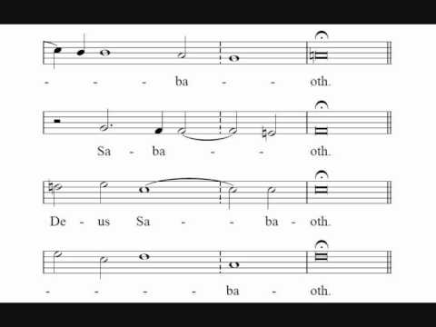 Sanctus & Benedictus - Byrd, Mass for 4 Voices