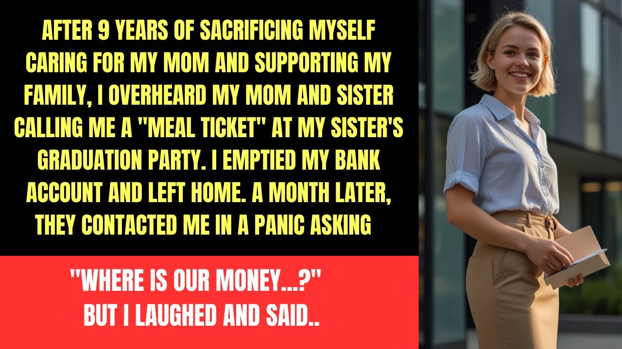 Overheard my family making fun of me and calling me a "meal ticket" at my sister's graduation party