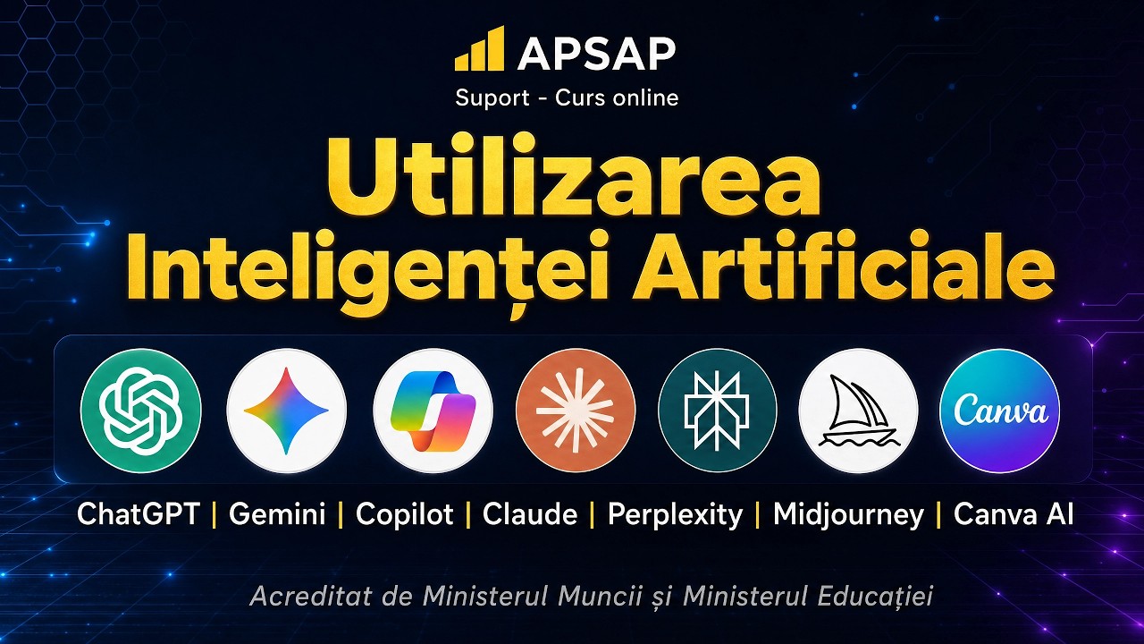 Imagine copertă pentru video: ChatGPT, Gemini, Copilot, Claude — Învață-le pe toate într-un singur curs acreditat