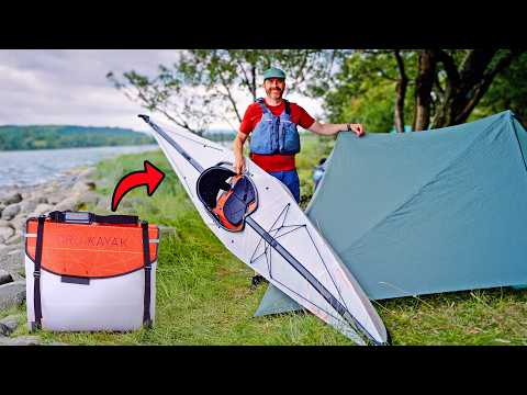 Camping On An Island Using WEIRD Folding Kayaks (Oru Bay ST & Inlet)