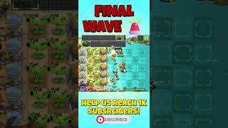 🌱 Split Pea SAVED the FINAL WAVE! 😱 | PVZ2 Shorts  #pvz2