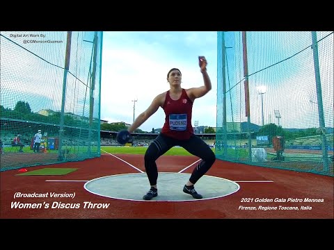 Women's Discus Throw (Broadcast Version).  Golden Gala Pietro Mennea, Firenze, Italia.  (10/6/2021).