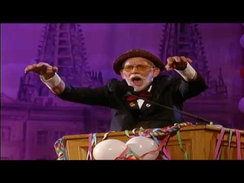 Adam Kranz als Reporter vom Buure Blättche bei Karneval Köln 2002