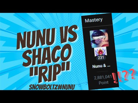 2.8 Million Mastery NUNU "RIP" Shaco Jungler 👀