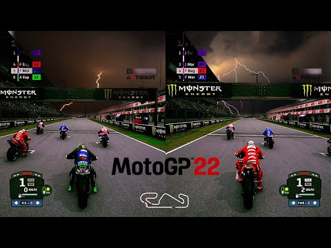 MotoGP 22 - Split-screen - 2 players versus Gameplay PC [1080p60FPS]