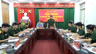 Đảng ủy Quân sự thành phố Tam Điệp tổ chức Hội nghị Nghị quyết lãnh đạo thực hiện nhiệm vụ 6 tháng cuối năm 2022