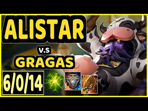 BAIANO (ALISTAR) vs GRAGAS - 6/0/14 KDA BOTTOM SUPPORT GAMEPLAY - BR Ranked GRANDMASTER