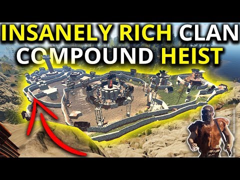 INFILTRATING INSANELY RICH RUST CLAN COMPOUND. THEY HAD NO DOORS!  - Rust Survival Gameplay